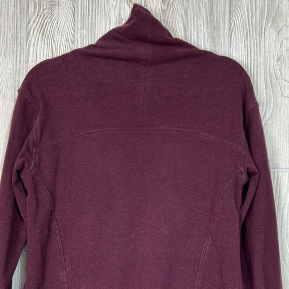 Lululemon On The Double Pullover Heathered Bordeaux Drama Sweatshirt Size 8 - Picture 10 of 13